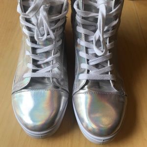 Holographic High Top Qupid Sneakers